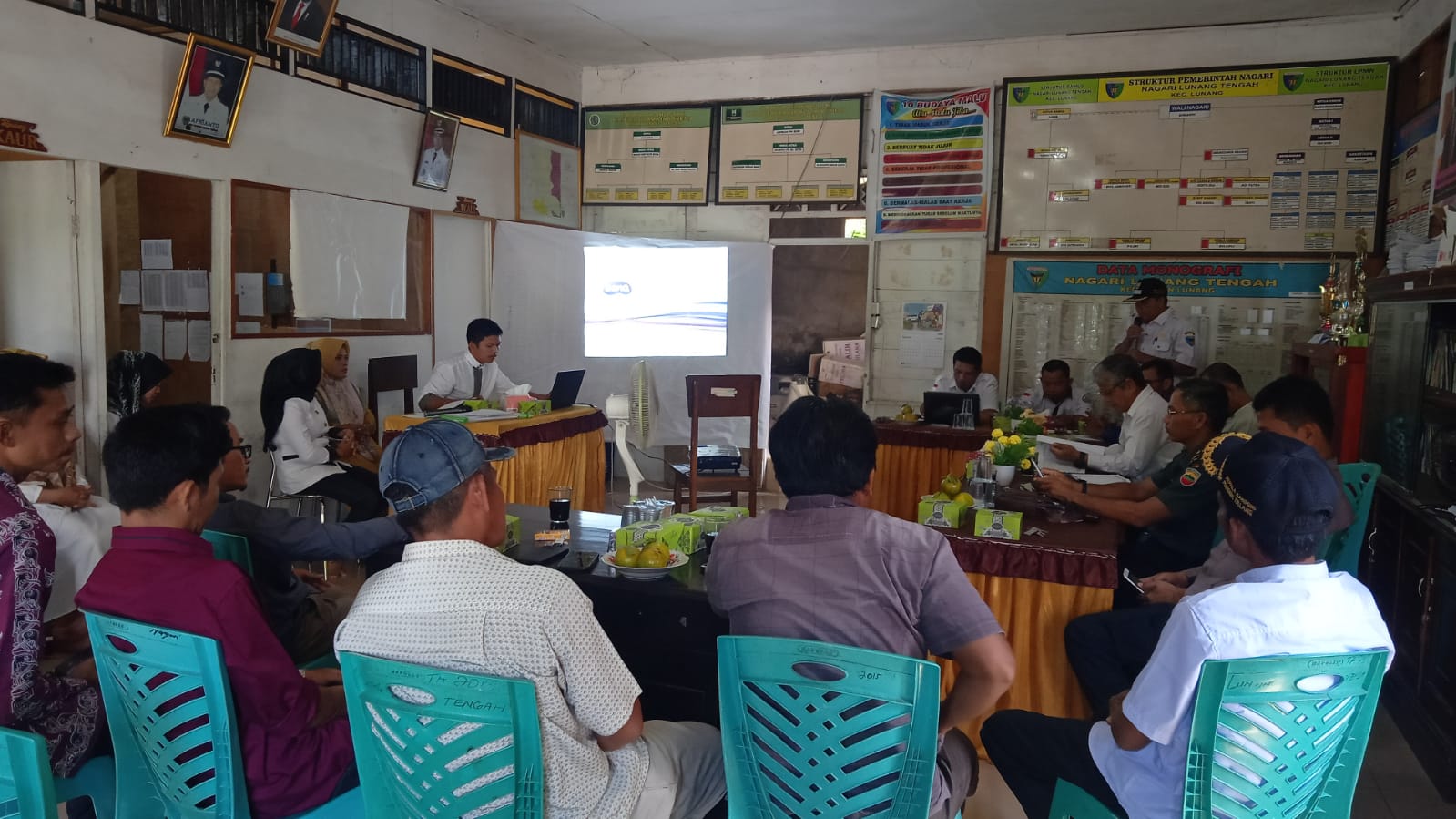 Musyawarah perubahan APBNAG di nagari lunang Tengah 