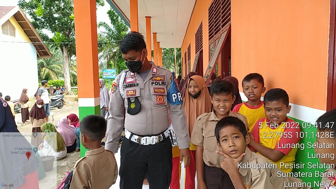 kegiatan  monitoring vaksin tingkat sd 6 - 11 tahun di sd 03 lunang 
