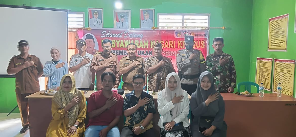 Pembentukan Koperasi Merah Putih di Nagari Lunang Dua, Resmi Dilaksanakan pada 19 Mei 2025