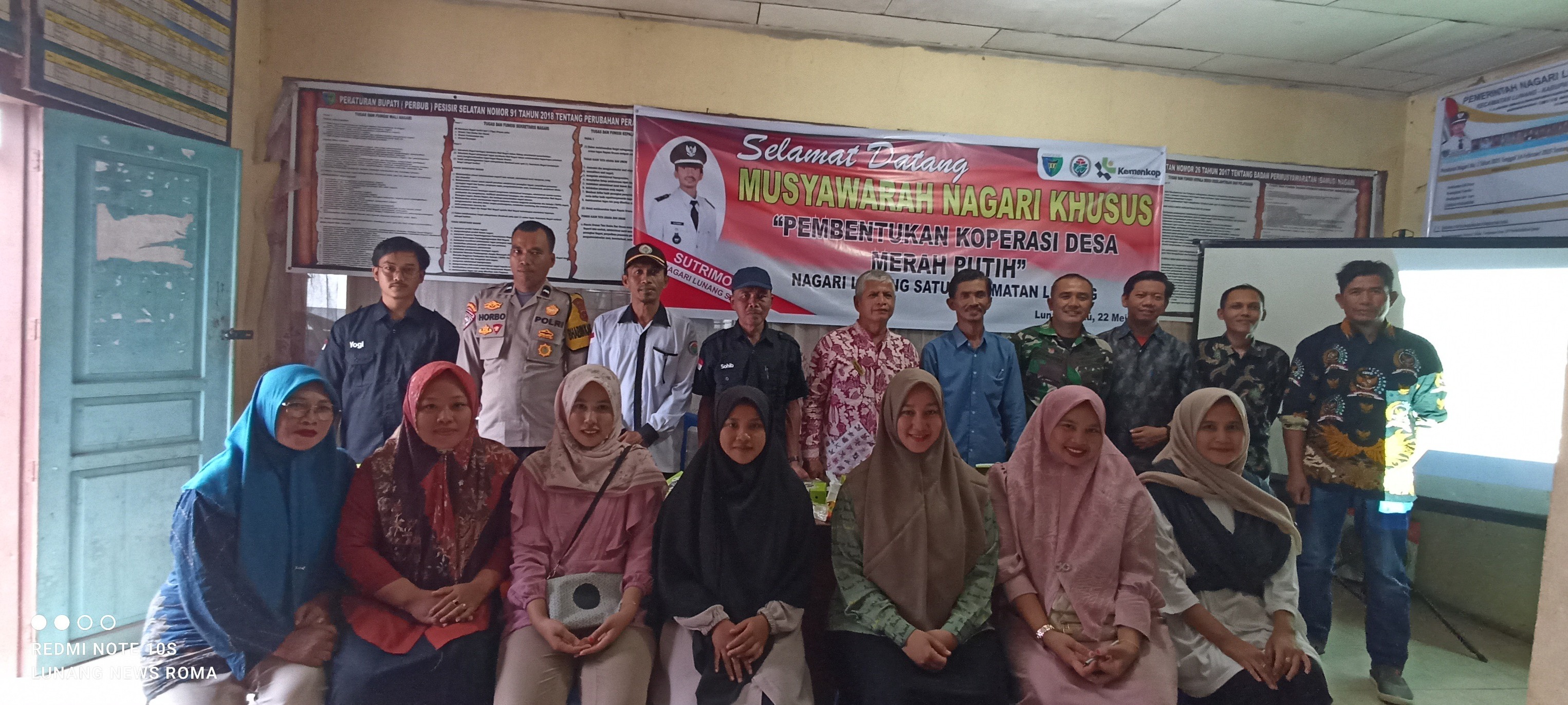 PEMBENTUKAN KOPERASI DESA MERAH PUTIH DI NAGARI LUNANG SATU RESMI TERLAKSANA