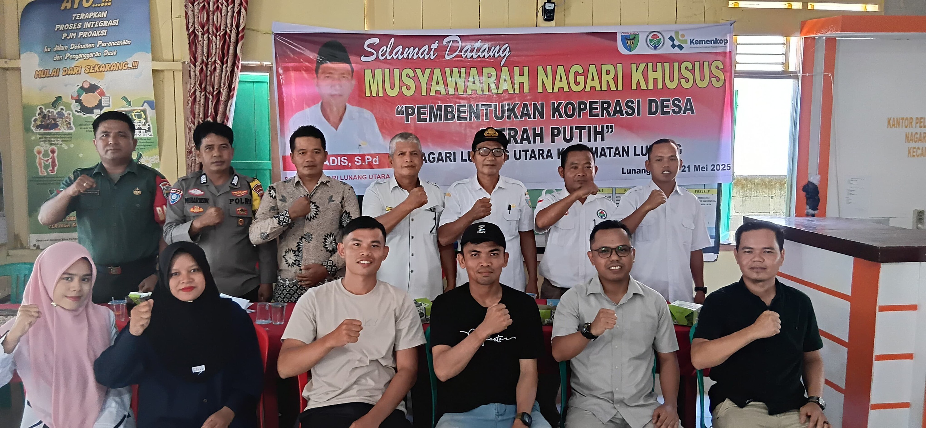 Koperasi Merah Putih Resmi Dibentuk di Nagari Lunang Utara: Wujud Pemberdayaan Ekonomi Masyarakat
