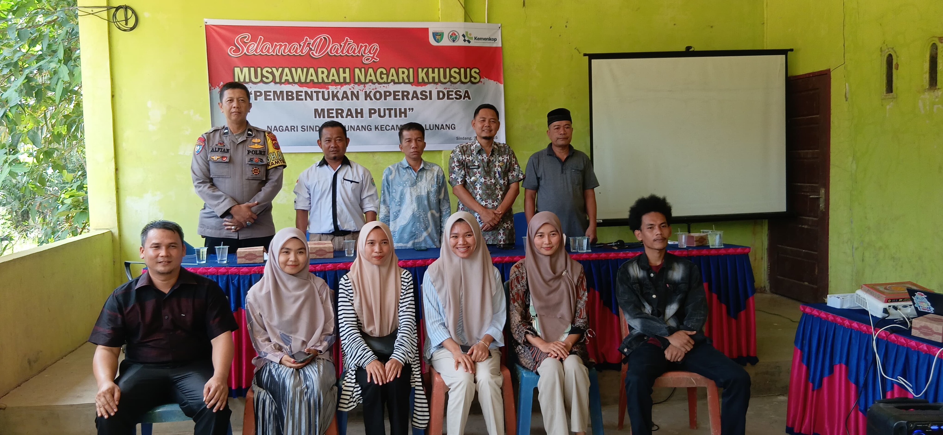 Pembentukan Koperasi Merah Putih di Nagari Sindang Lunang Diresmikan, Dihadiri Pejabat Setempat
