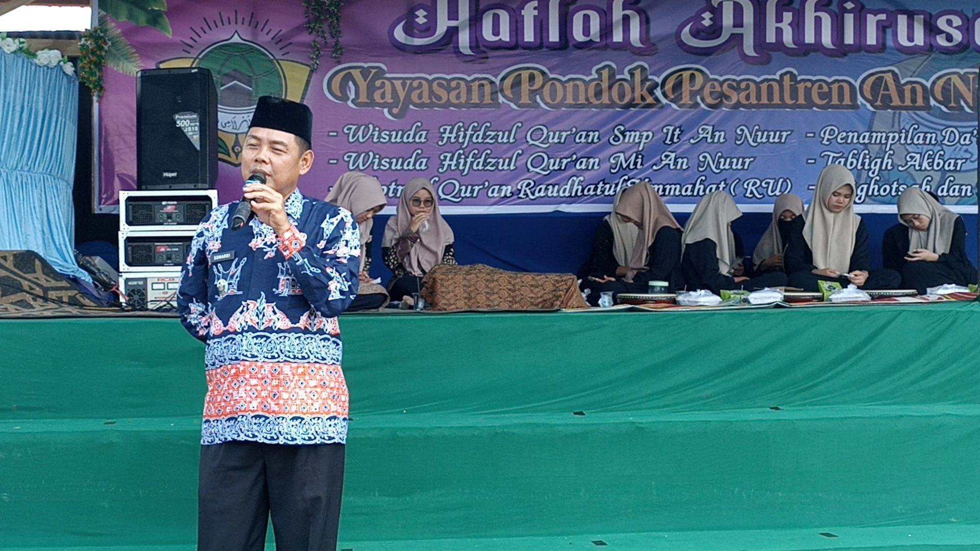 Camat Lunang Hadiri Haflah Akhirussanah di Pondok Pesantren Annur