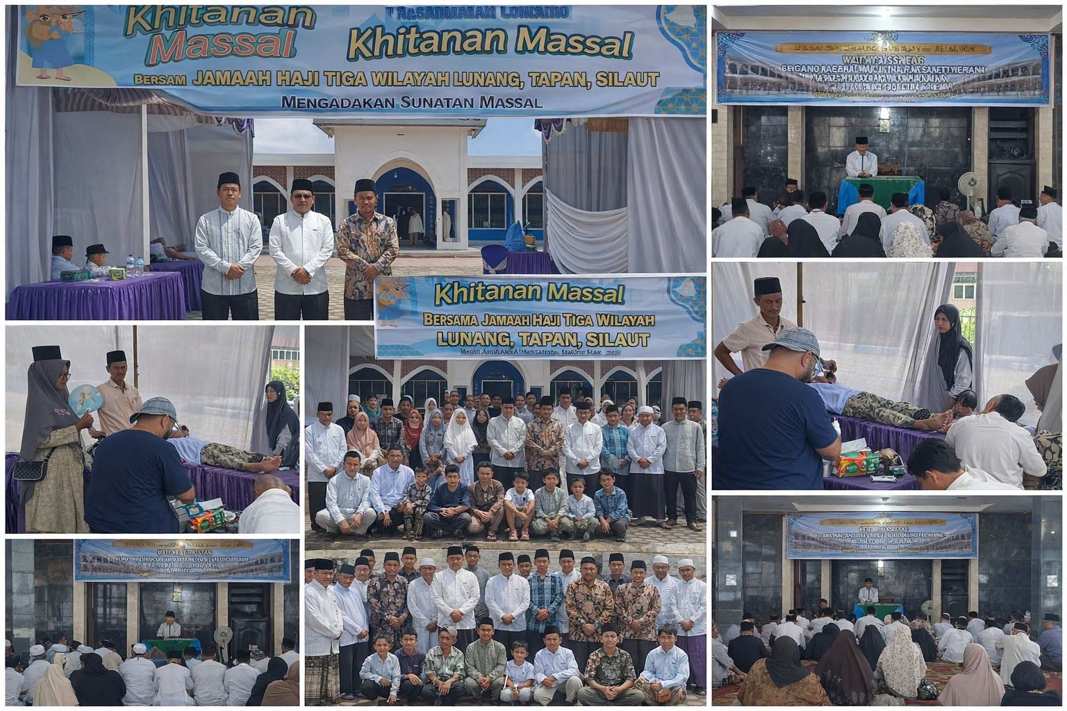 Walimatussafar dan Khitanan Massal Warnai Kegiatan Jamaah Haji Zona 3 Pesisir Selatan 